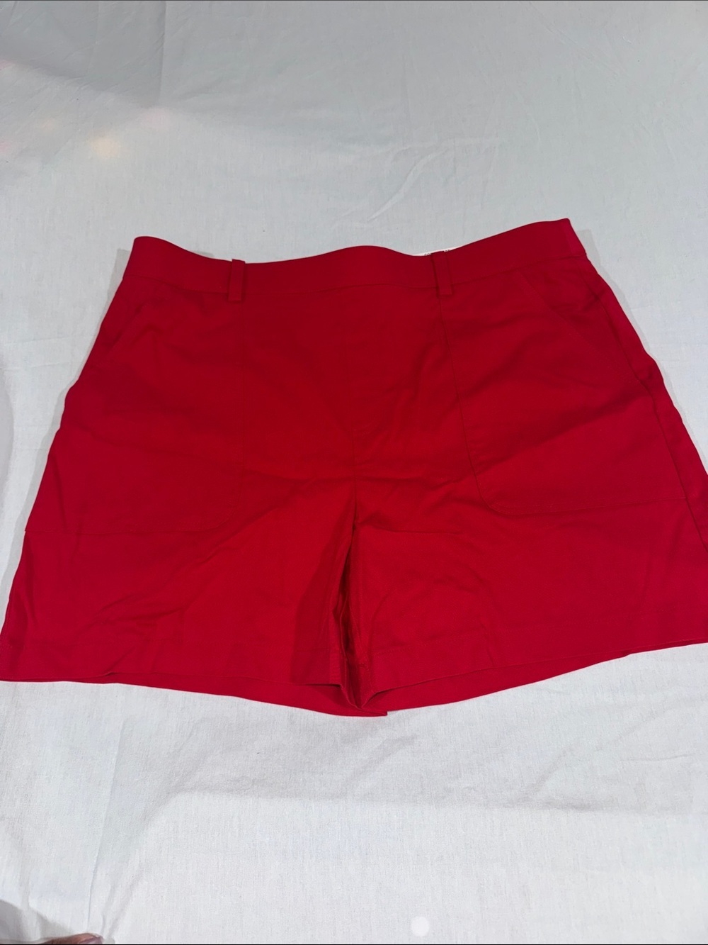 INC International Concepts Bright Red stretch Tailored new  Shorts